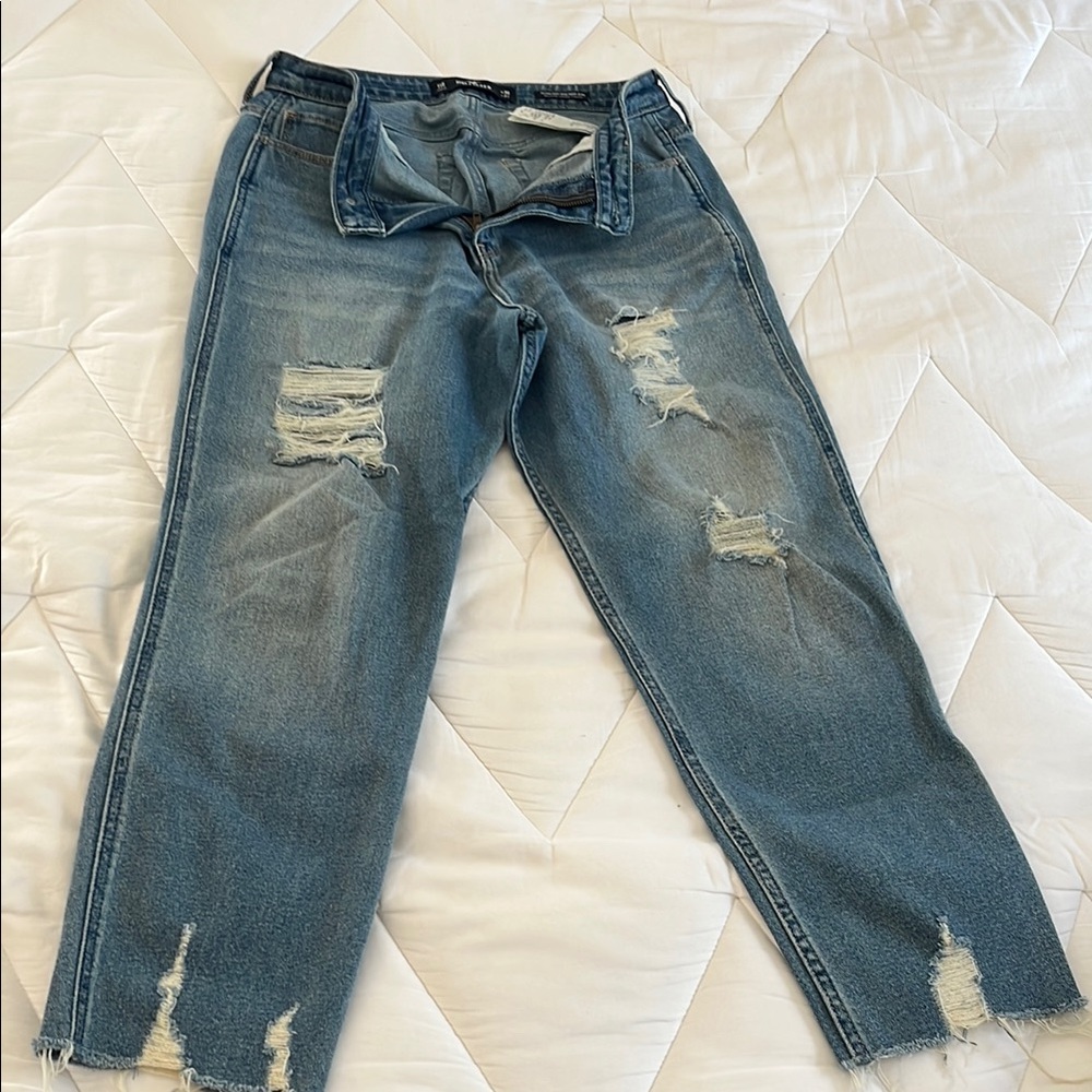 Distressed Blue Women's Jeans